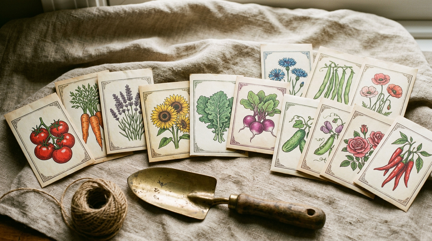 Seed packet art